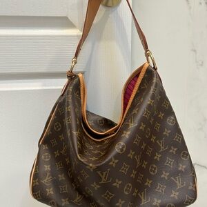 Louis Vuitton Brown Monogram Hobo Bag
